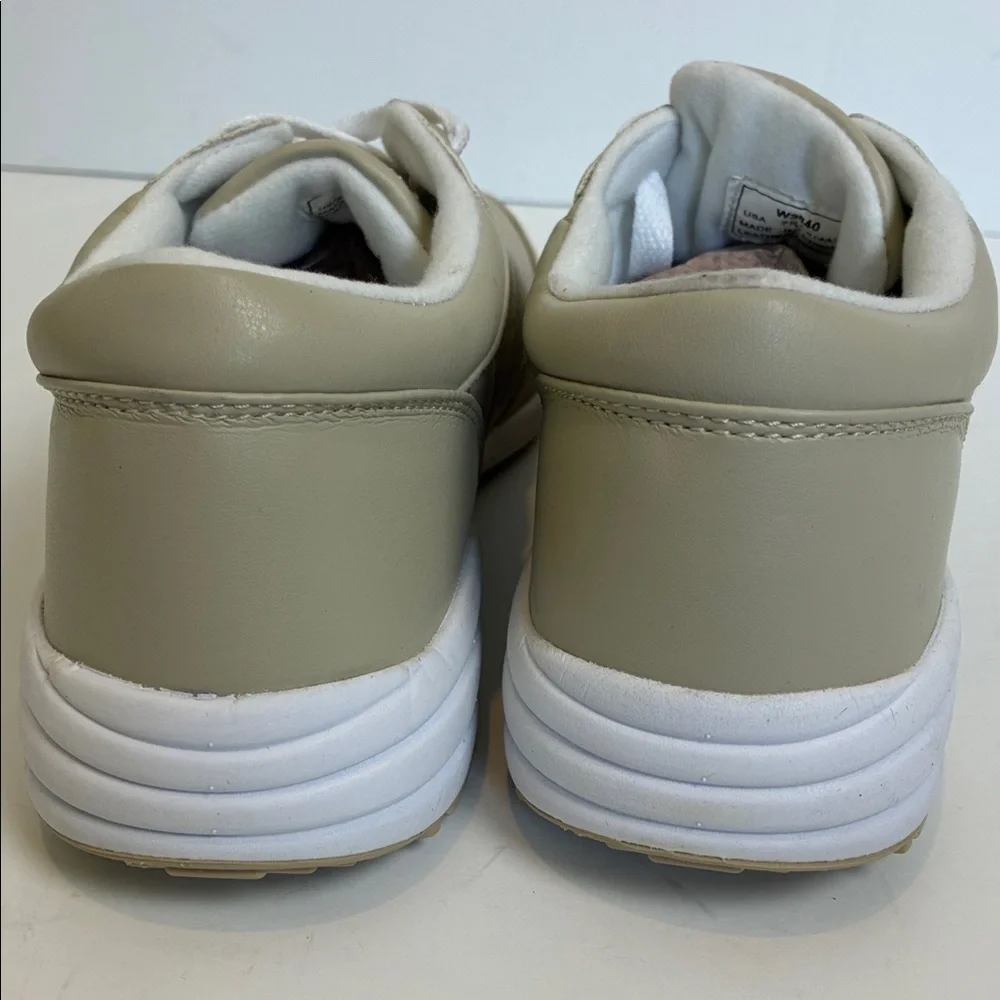 Propet Washable Walker Women's Beige Leather Shoes W3840 US Size 7.5 Comfort